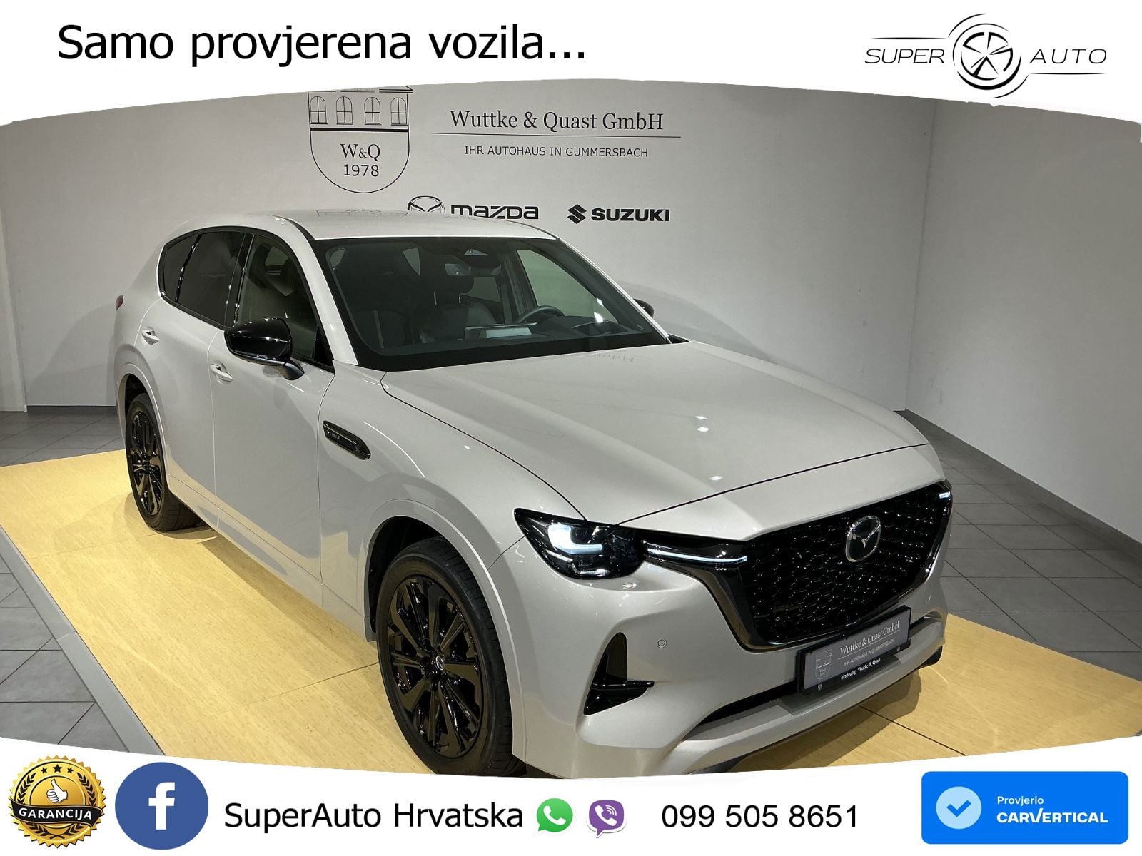 Mazda CX-60 3.3 e-Skyactiv D (254 KS) AWD Automatic LED+GR SJED+ACC