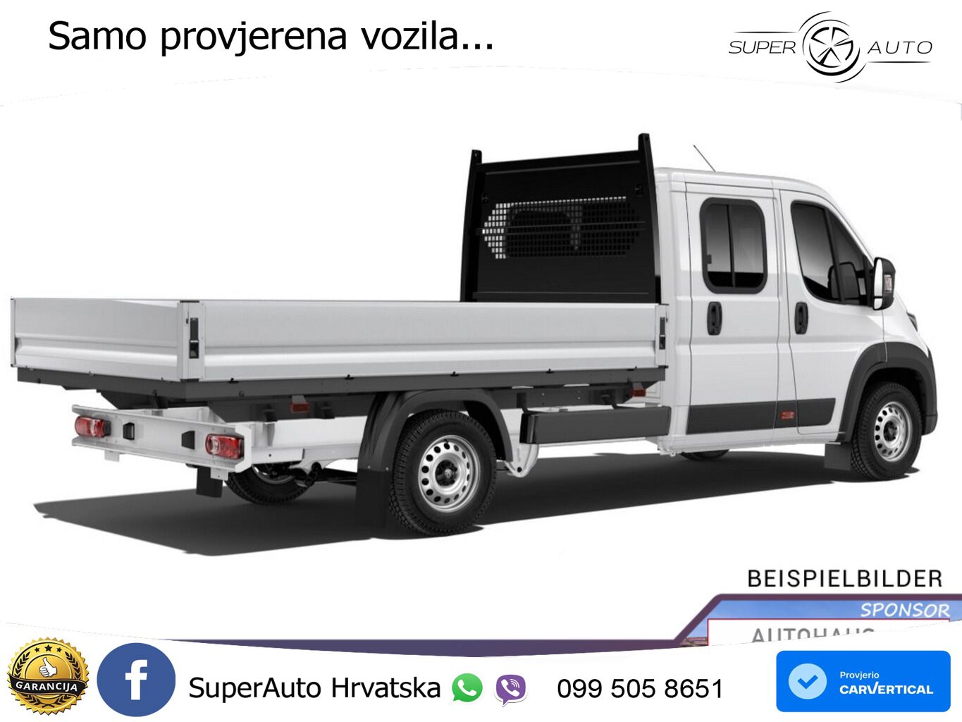 Peugeot Boxer Pritsche DoKa 435 AT L4 AHK CarP UVP-41%* 179 KS