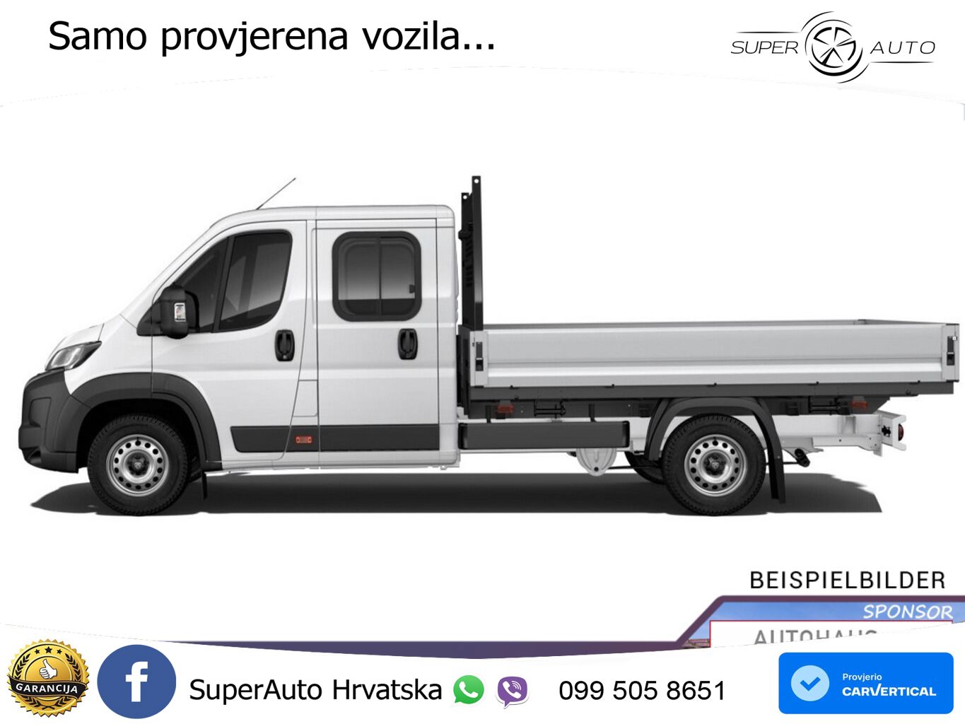 Peugeot Boxer Pritsche DoKa 435 AT L4 AHK CarP UVP-41%* 179 KS