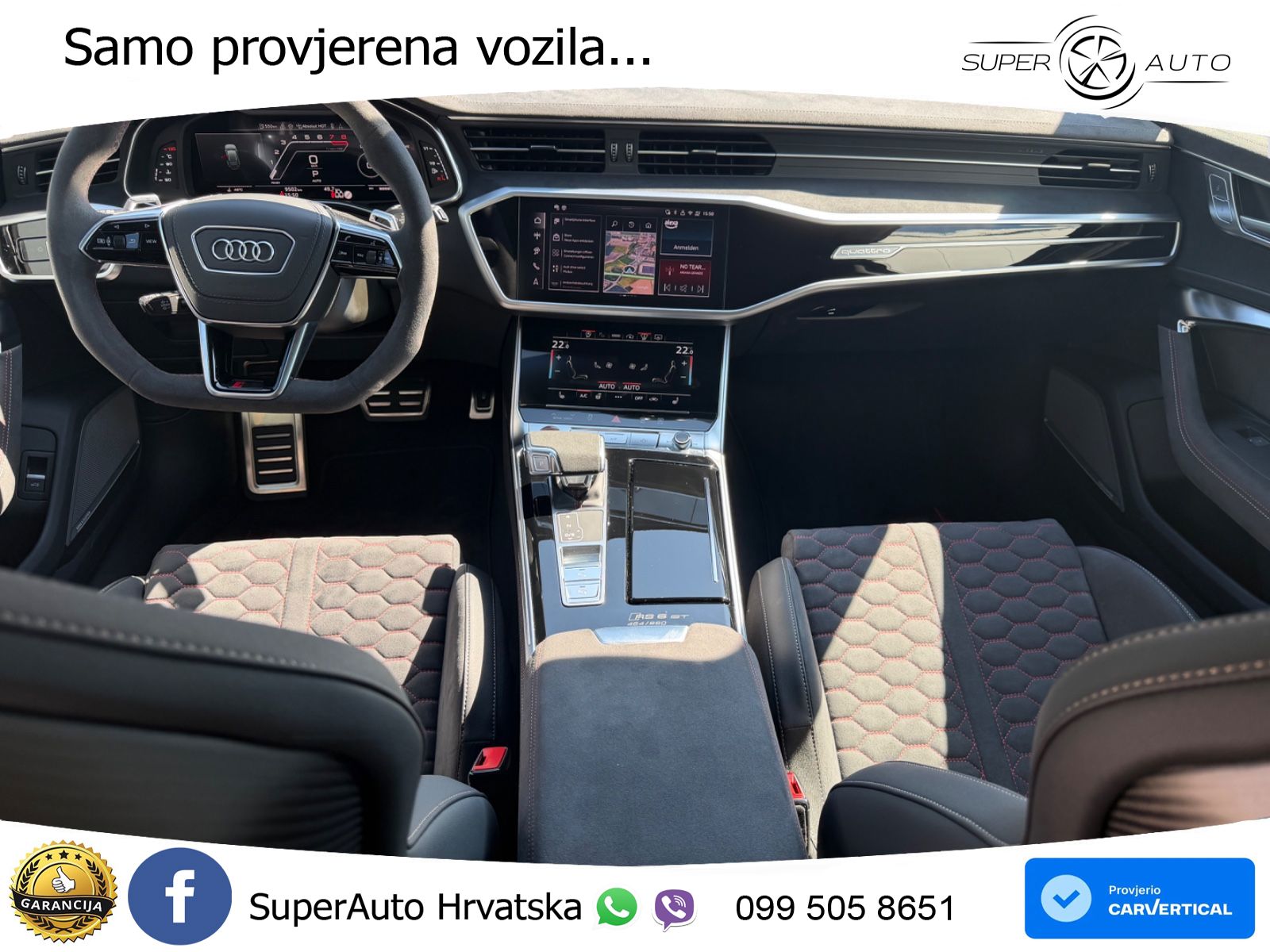 Audi RS6 Avant GT 4.0 TFSI V8 (630 KS) quattro tiptronic LED+GR SJED+ACC
