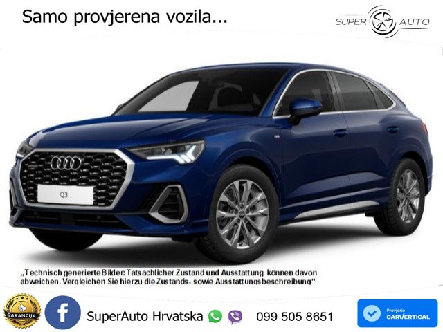 Audi Q3 Sportback 40 TFSI (190 KS) quattro S tronic S line LED+GR SJED+ACC