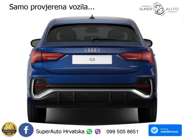 Audi Q3 Sportback 40 TFSI (190 KS) quattro S tronic S line LED+GR SJED+ACC