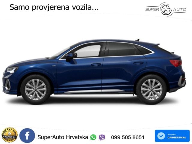 Audi Q3 Sportback 40 TFSI (190 KS) quattro S tronic S line LED+GR SJED+ACC