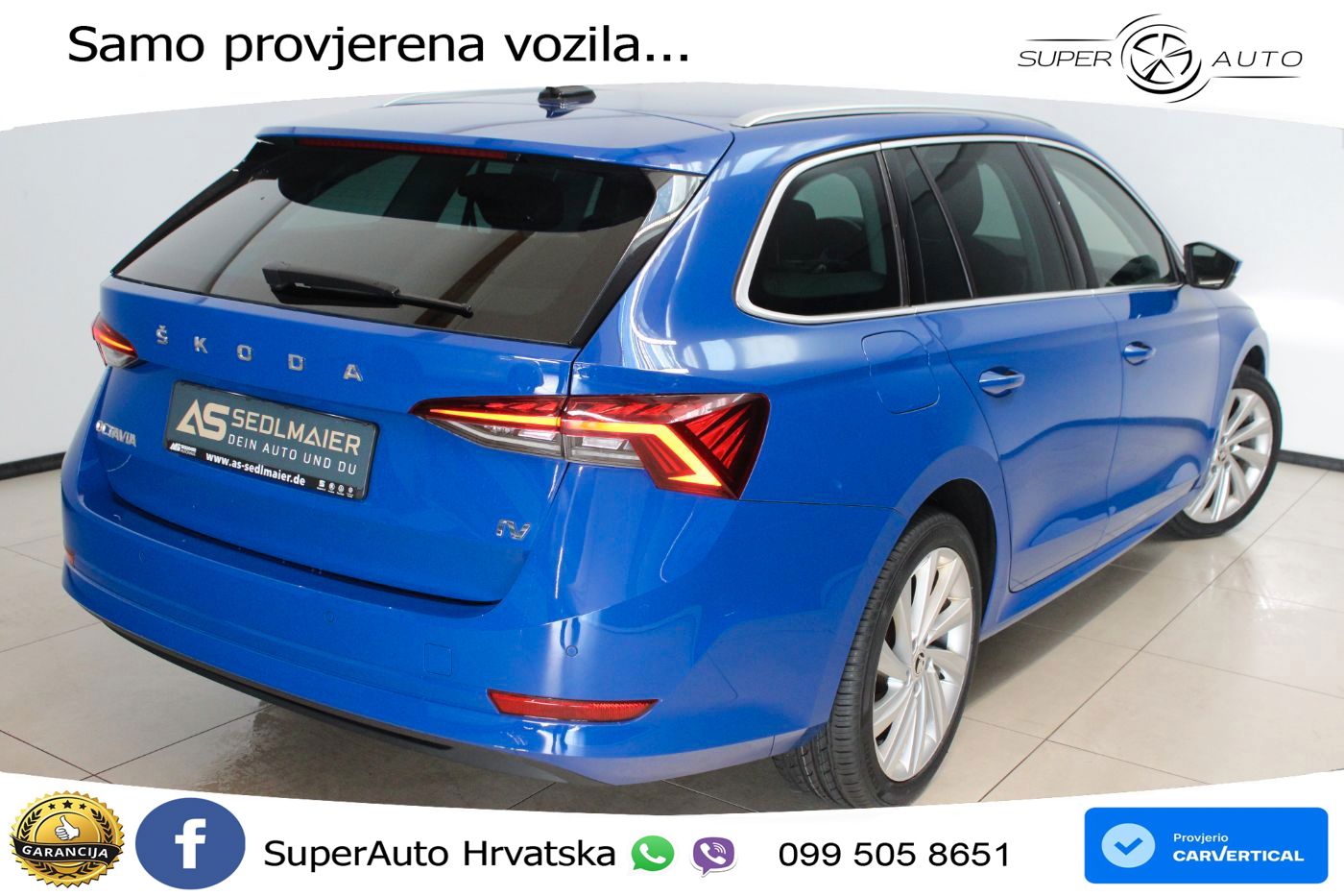 Škoda Octavia Combi iV 1.4 TSI (204 KS) DSG LED+GR SJED+ACC