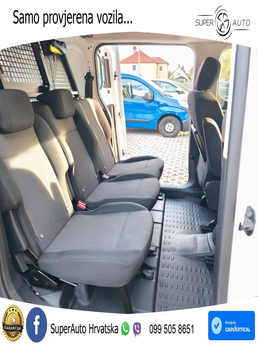 Peugeot Partner Pro FlexCab L2,Mixto,5Sitzer,AHK,Tempoma 131 KS