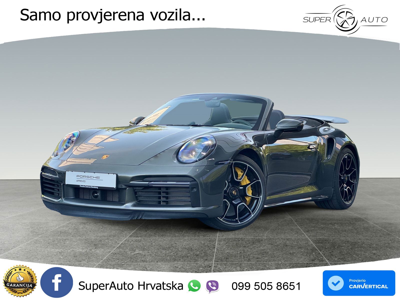 Porsche 911 Turbo S Cabriolet 3.8 (650 KS) PDK LED+GR SJED+ACC