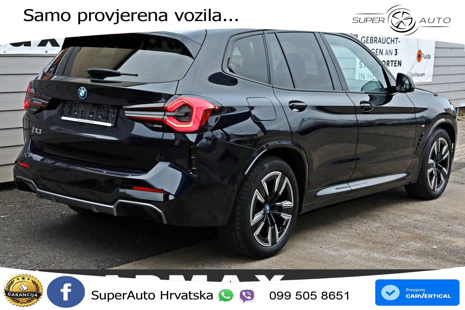 BMW iX3 80 kWh (286 KS) LED+GR SJED+ACC