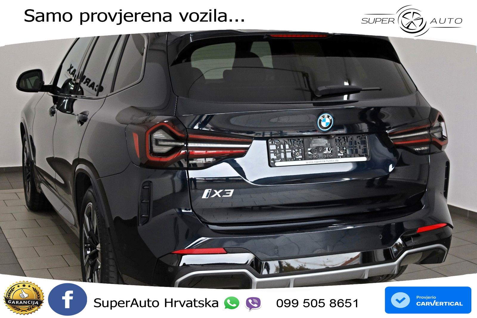 BMW iX3 80 kWh (286 KS) LED+GR SJED+ACC