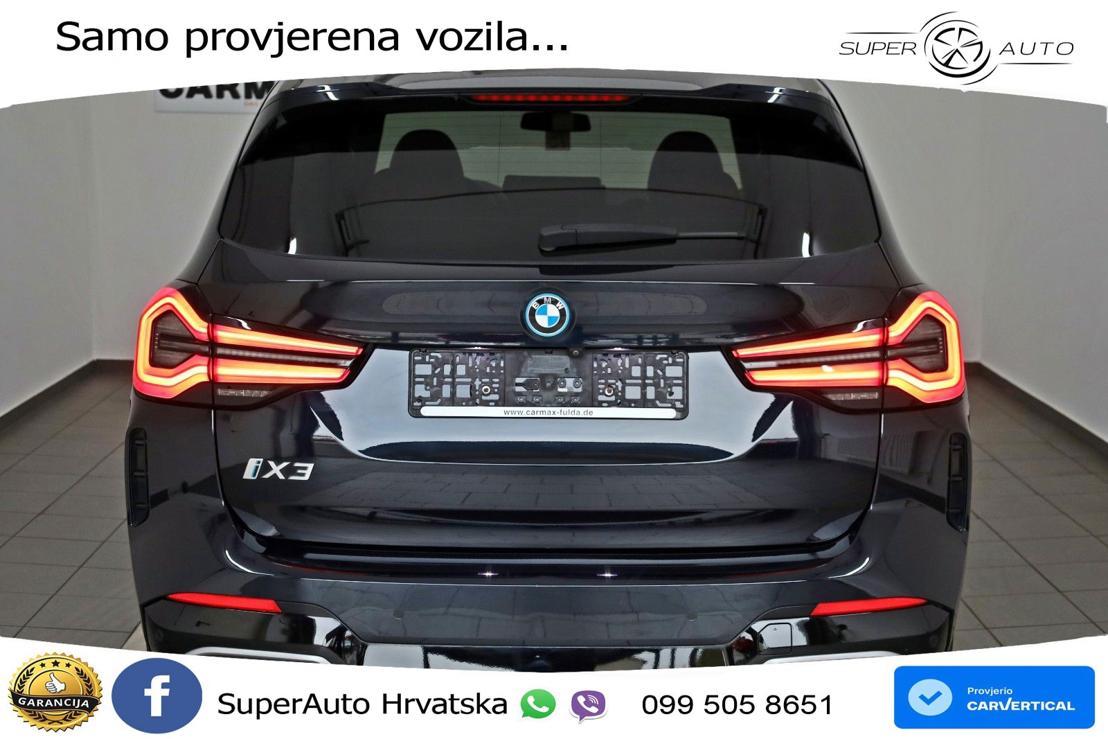 BMW iX3 80 kWh (286 KS) LED+GR SJED+ACC
