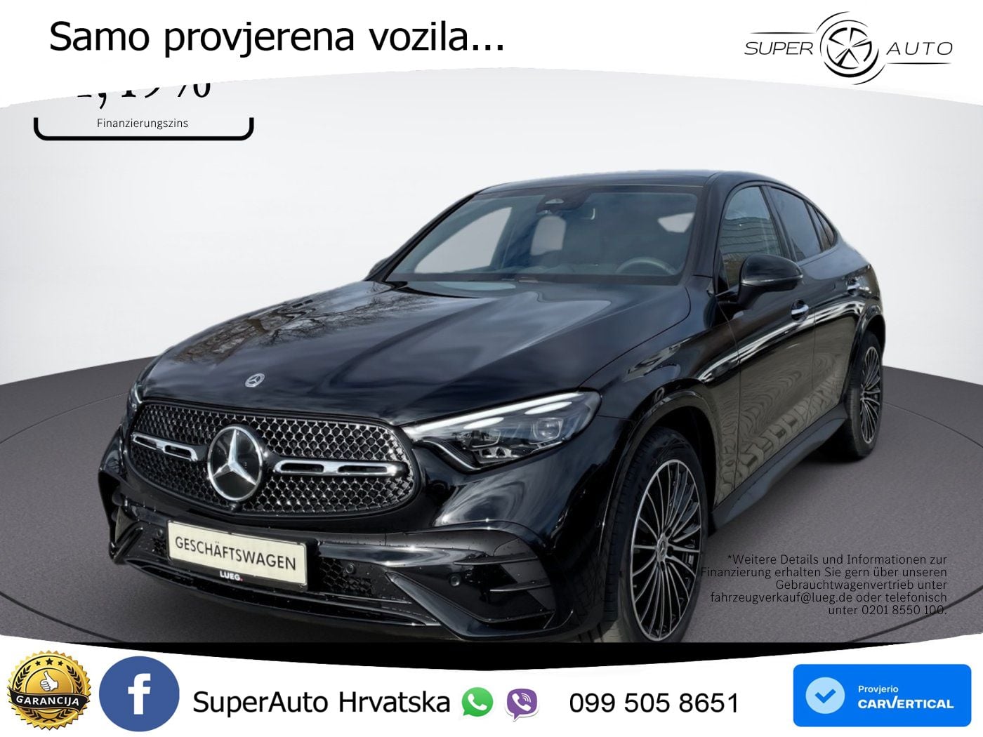 Mercedes GLC Coupe 220d (197 KS) 4MATIC 9G-TRONIC AMG ACC+GR SJED+360+PANO