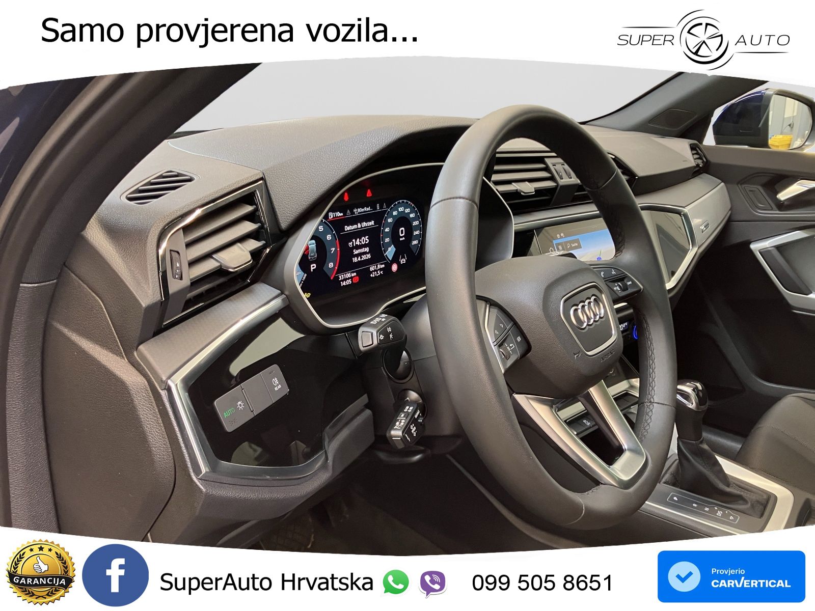Audi Q3 35 TFSI (150 KS) S tronic S line LED+GR SJED+ACC