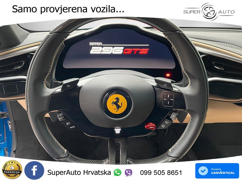 Ferrari 296 GTS 3.0 V6 (830 KS) F1 DCT LED+ACC