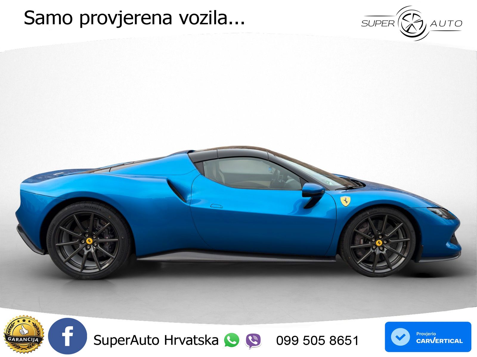 Ferrari 296 GTS 3.0 V6 (830 KS) F1 DCT LED+ACC