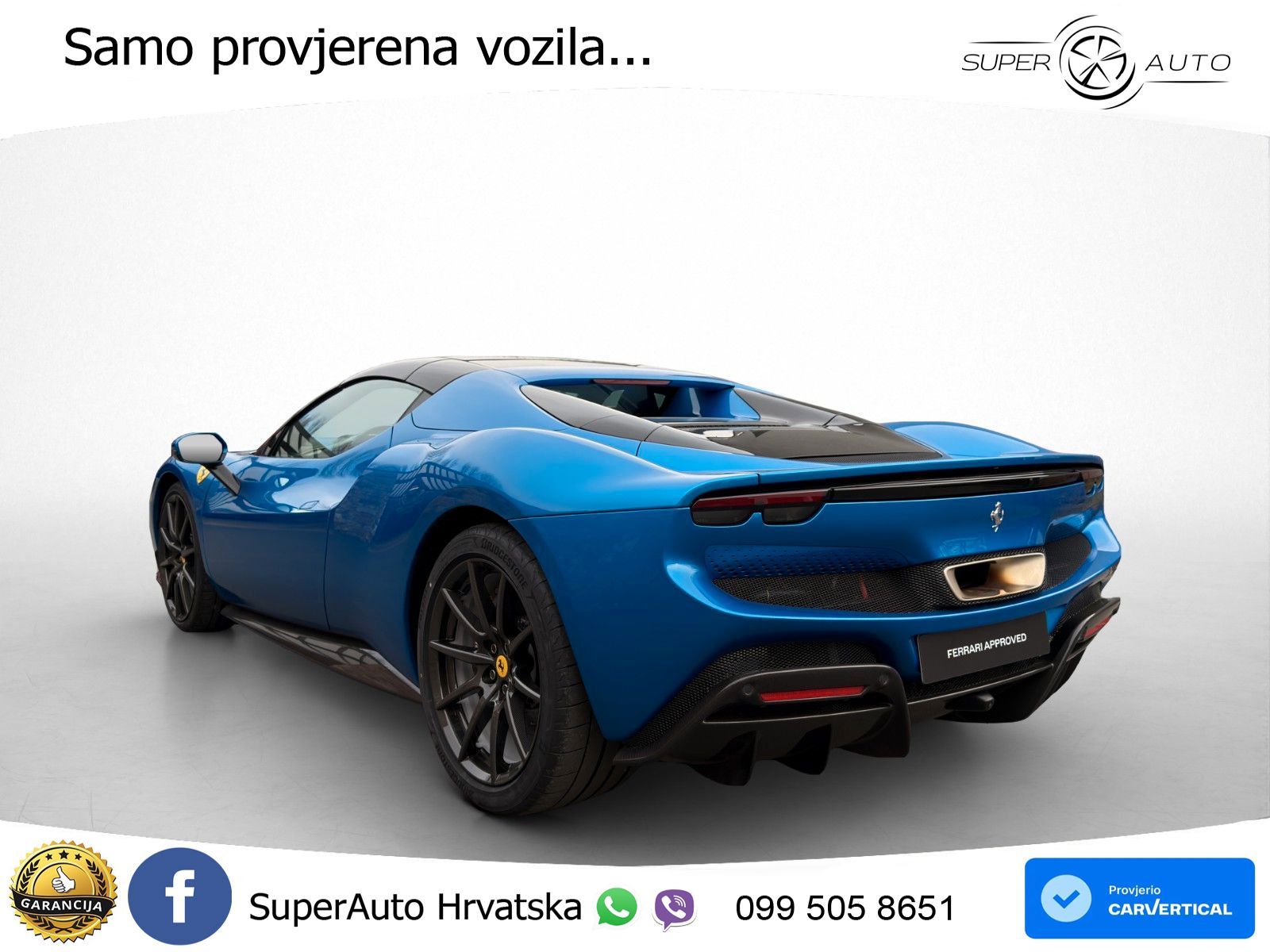 Ferrari 296 GTS 3.0 V6 (830 KS) F1 DCT LED+ACC