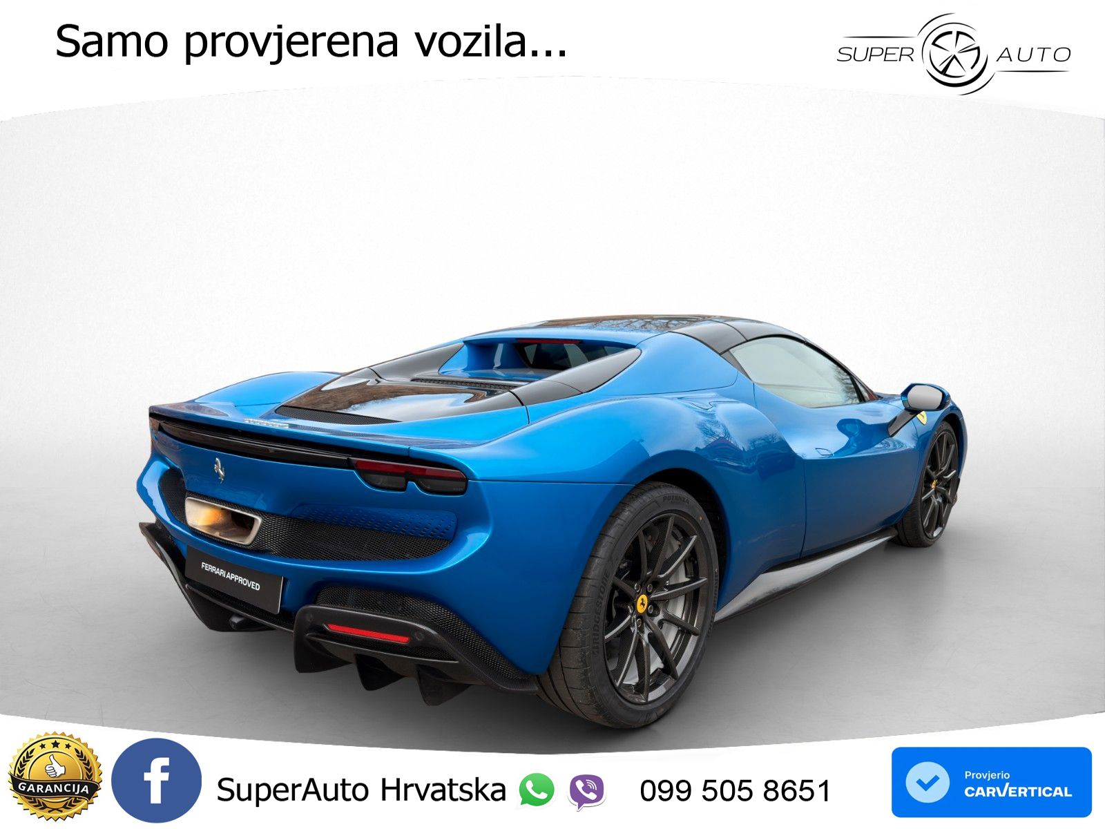 Ferrari 296 GTS 3.0 V6 (830 KS) F1 DCT LED+ACC