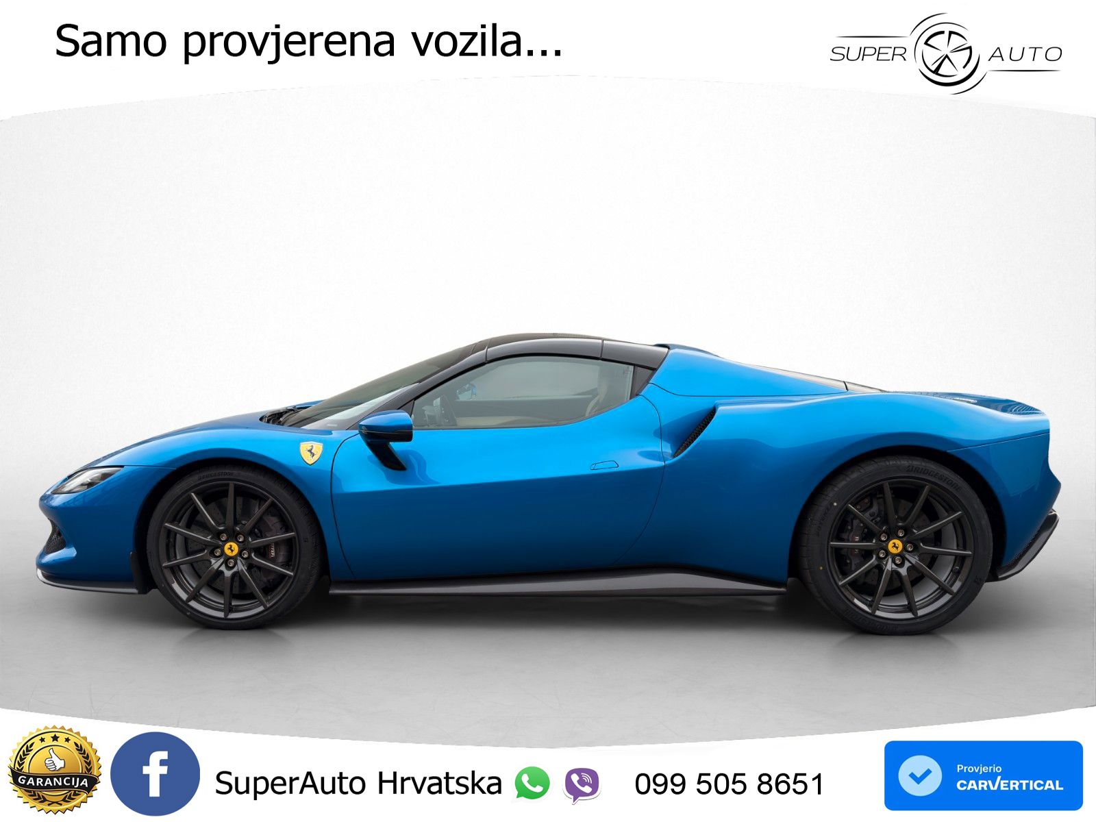 Ferrari 296 GTS 3.0 V6 (830 KS) F1 DCT LED+ACC