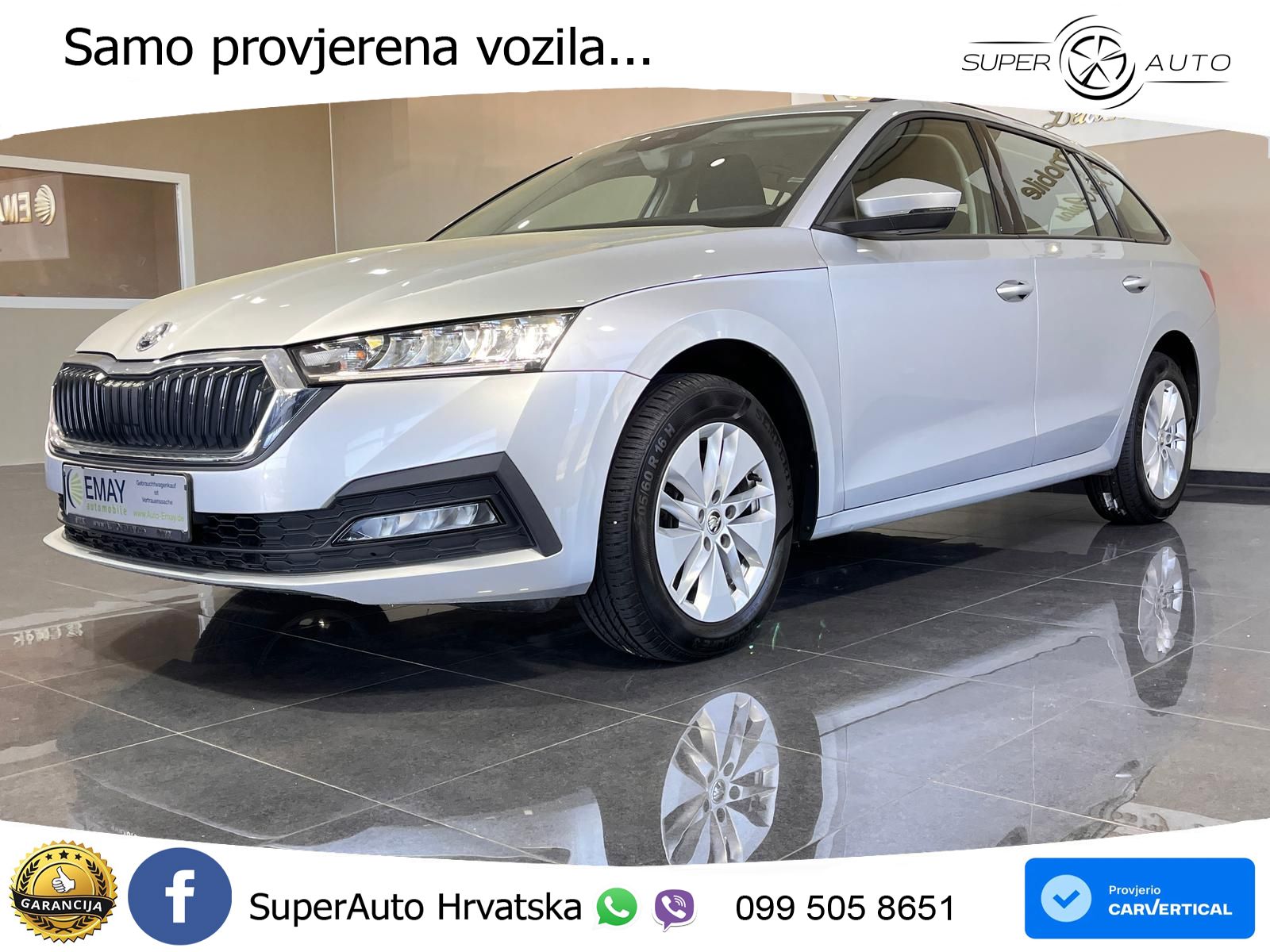 Škoda Octavia Combi 2.0 TDI (150 KS) 4x4 DSG LED+ACC