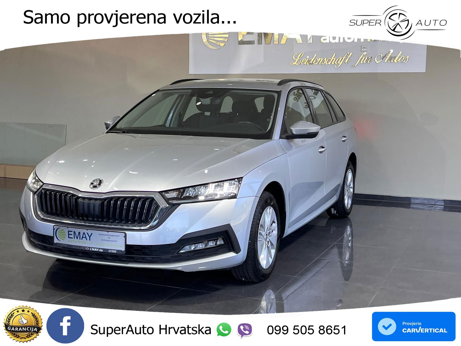 Škoda Octavia Combi 2.0 TDI (150 KS) 4x4 DSG LED+ACC