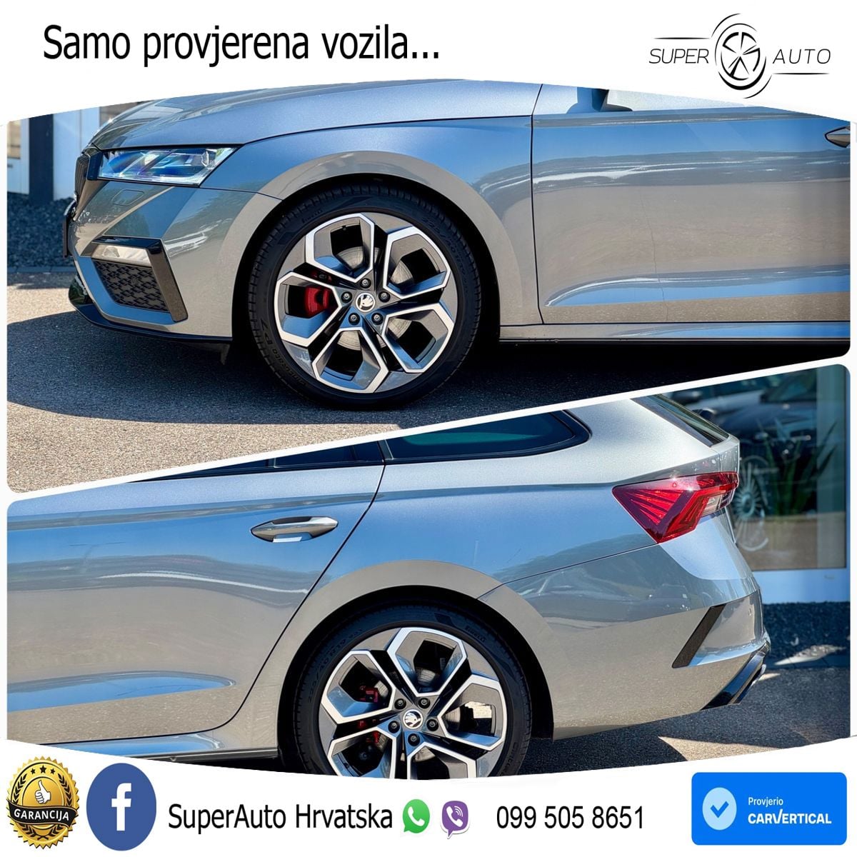 Škoda Octavia Combi RS 2.0 TDI (200 KS) DSG LED+GR SJED+ACC