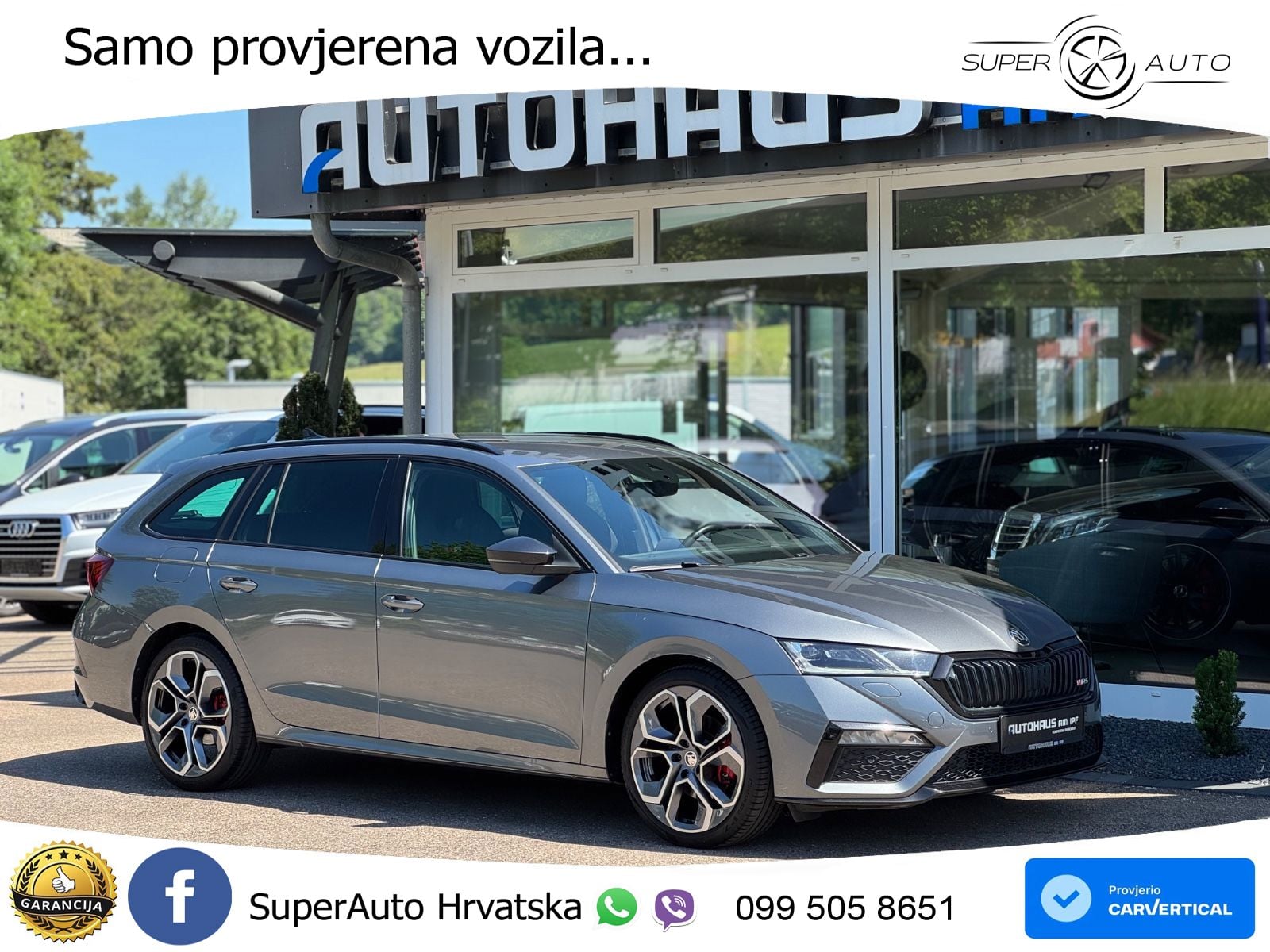 Škoda Octavia Combi RS 2.0 TDI (200 KS) DSG LED+GR SJED+ACC