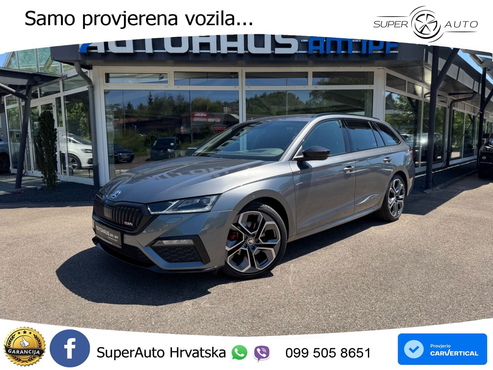 Škoda Octavia Combi RS 2.0 TDI (200 KS) DSG LED+GR SJED+ACC