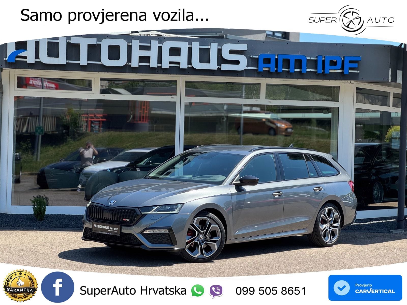 Škoda Octavia Combi RS 2.0 TDI (200 KS) DSG LED+GR SJED+ACC