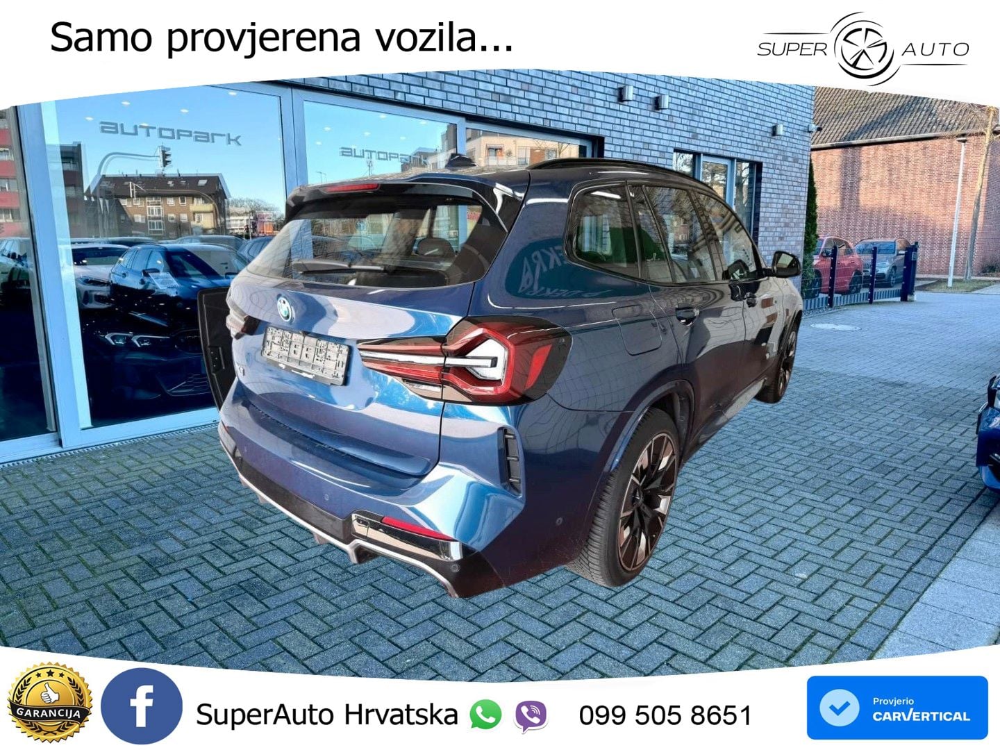BMW iX3 80 kWh (286 KS) M Sport LED+GR SJED+ACC