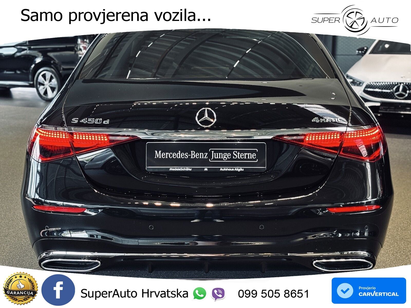 Mercedes S 450d (367 KS) EQ Boost 4MATIC 9G-TRONIC AMG ACC+HEAD+4xGR SJED+360+PANO