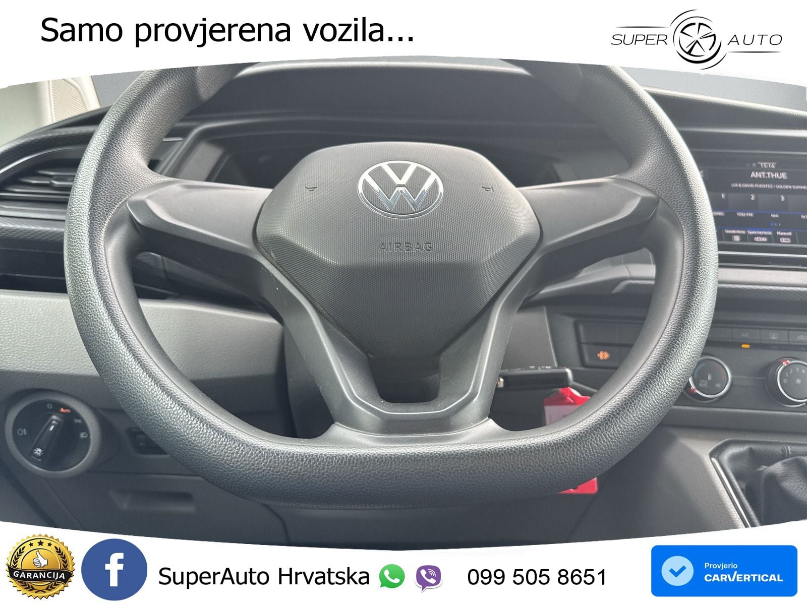 Volkswagen T6.1 Transporter 2.0TDI DoKa Ahk Tempomat 3000kg 150 KS