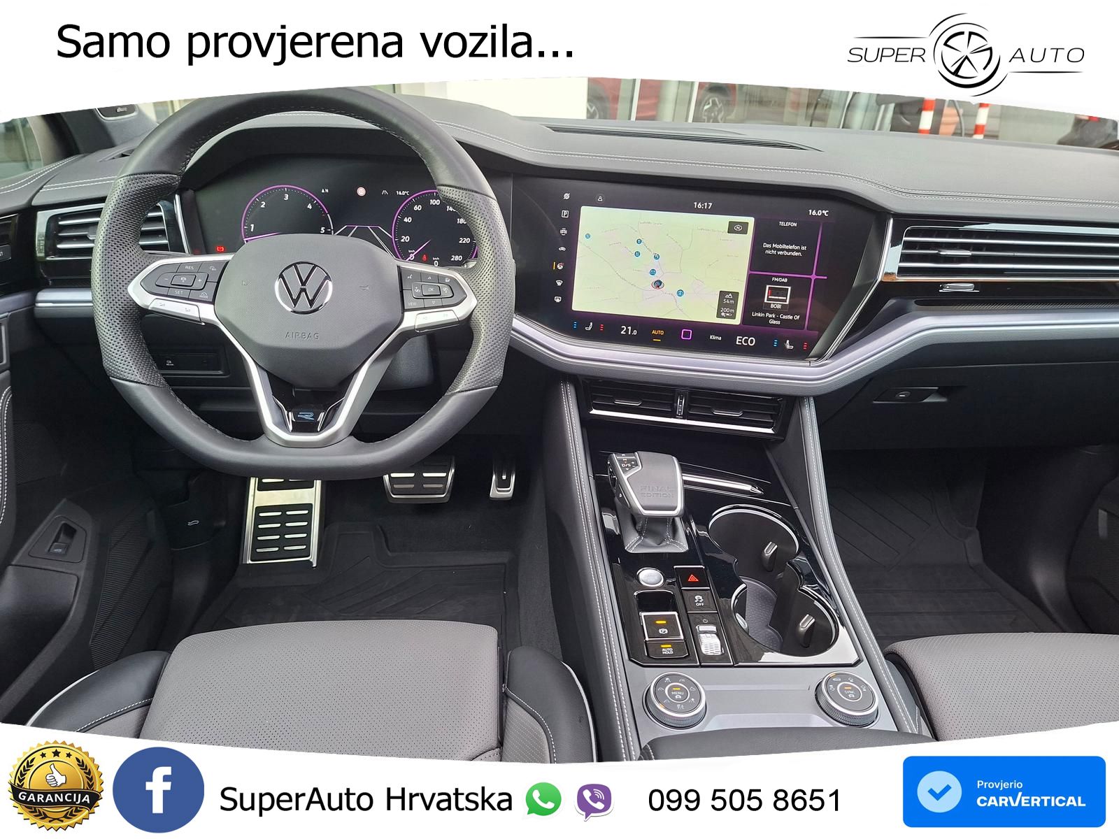 Volkswagen Touareg 3.0 V6 TDI (286 KS) 4MOTION Tiptronic R-Line ZRAČNI+ACC+GR SJED+KAM+PANO