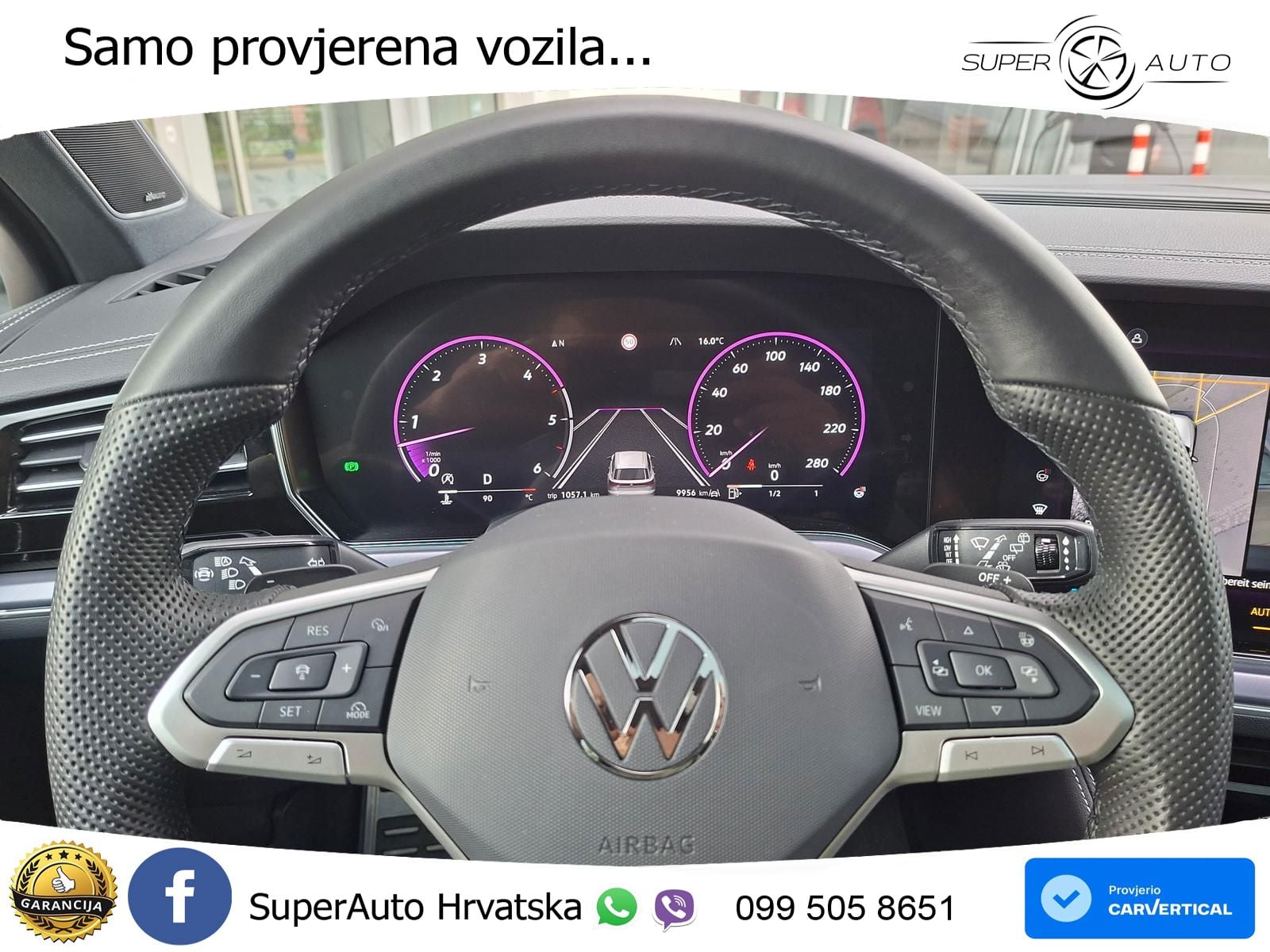 Volkswagen Touareg 3.0 V6 TDI (286 KS) 4MOTION Tiptronic R-Line ZRAČNI+ACC+GR SJED+KAM+PANO