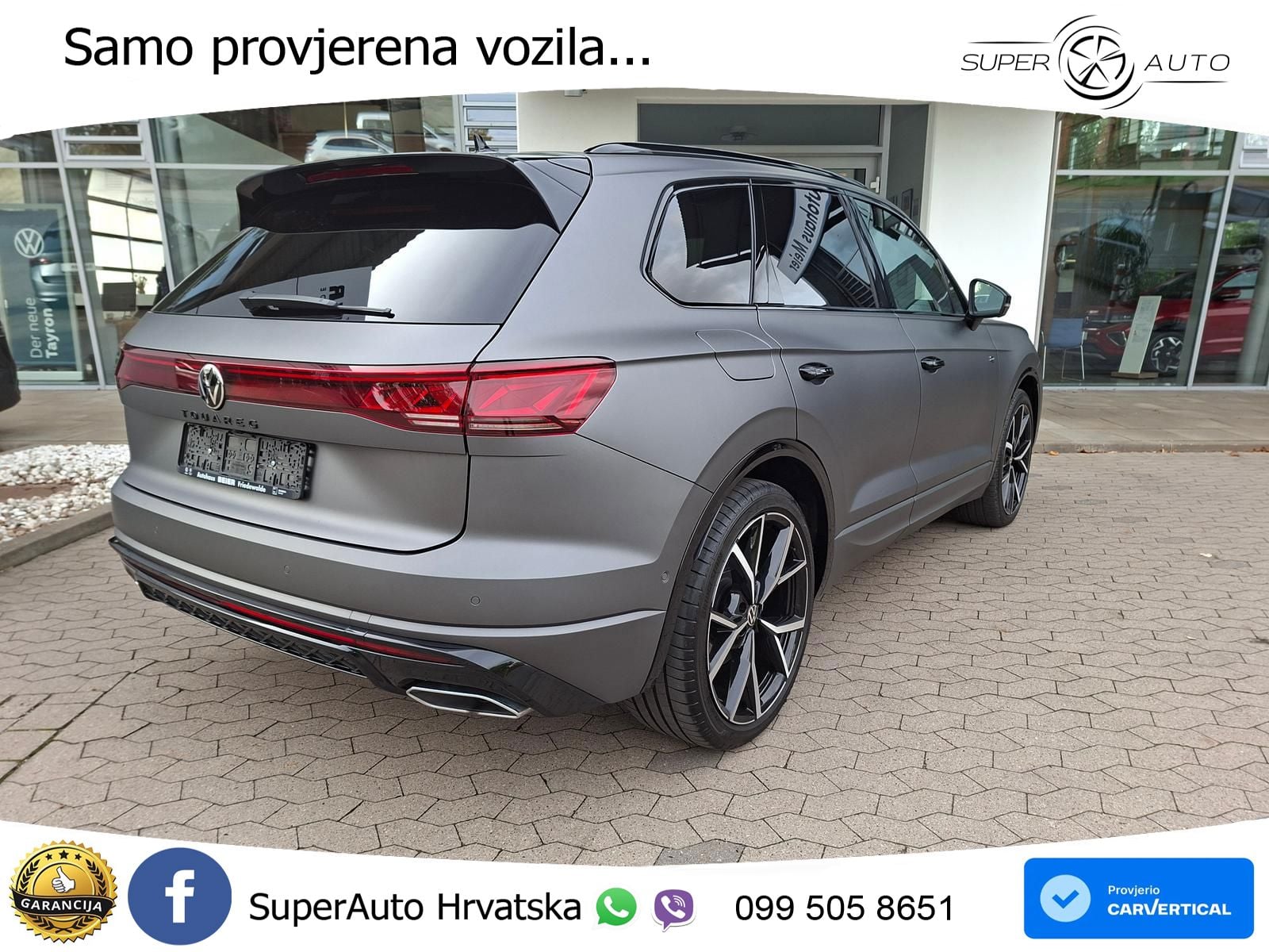Volkswagen Touareg 3.0 V6 TDI (286 KS) 4MOTION Tiptronic R-Line ZRAČNI+ACC+GR SJED+KAM+PANO