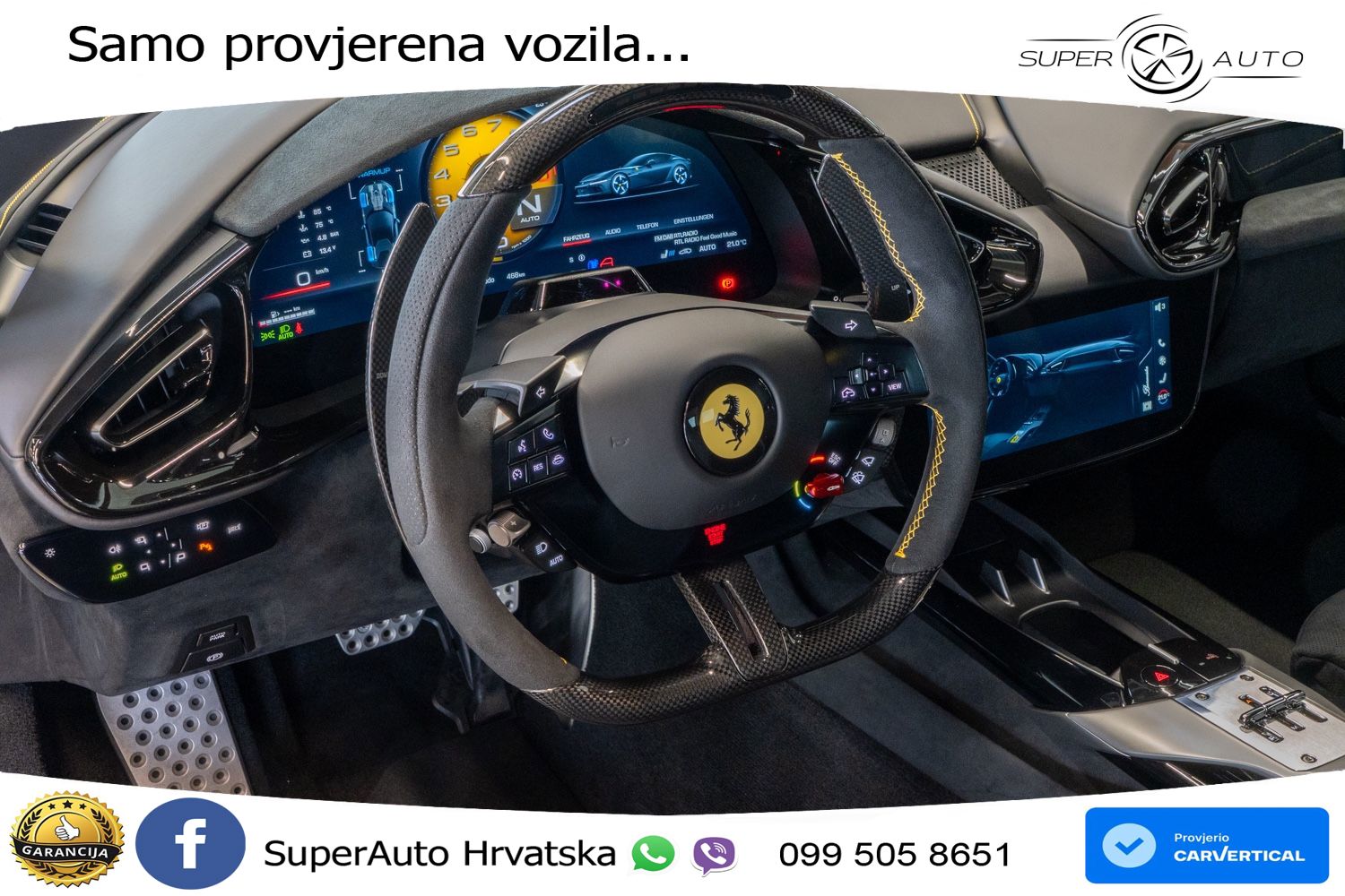 Ferrari 12Cilindri 6.5 V12 (830 KS) DCT LED+GR SJED+ACC