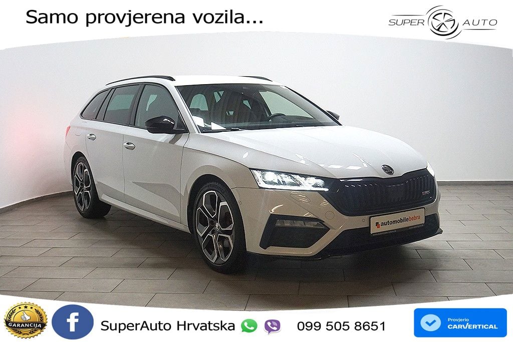 Škoda Octavia Combi RS 2.0 TDI (200 KS) 4x4 DSG LED+GR SJED+ACC