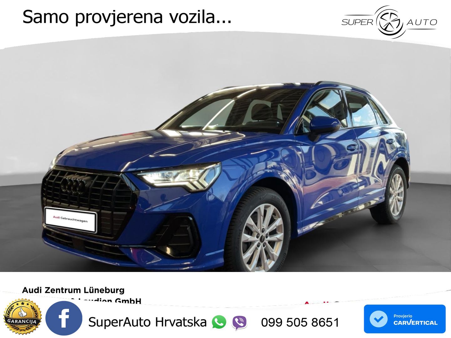 Audi Q3 45 TFSIe (245 KS) S tronic S line MATRIX+GR SJED+KAM