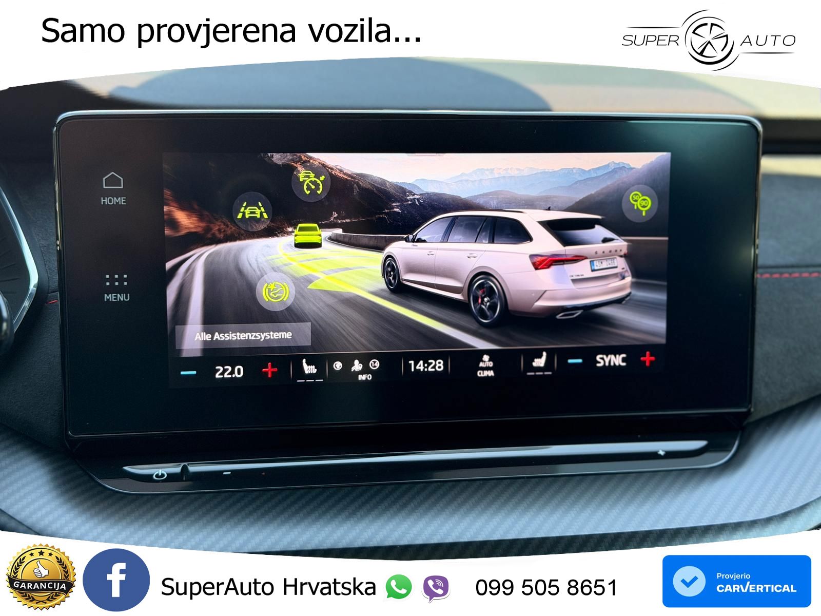 Škoda Octavia Combi RS 2.0 TSI (245 KS) DSG LED+GR SJED+ACC
