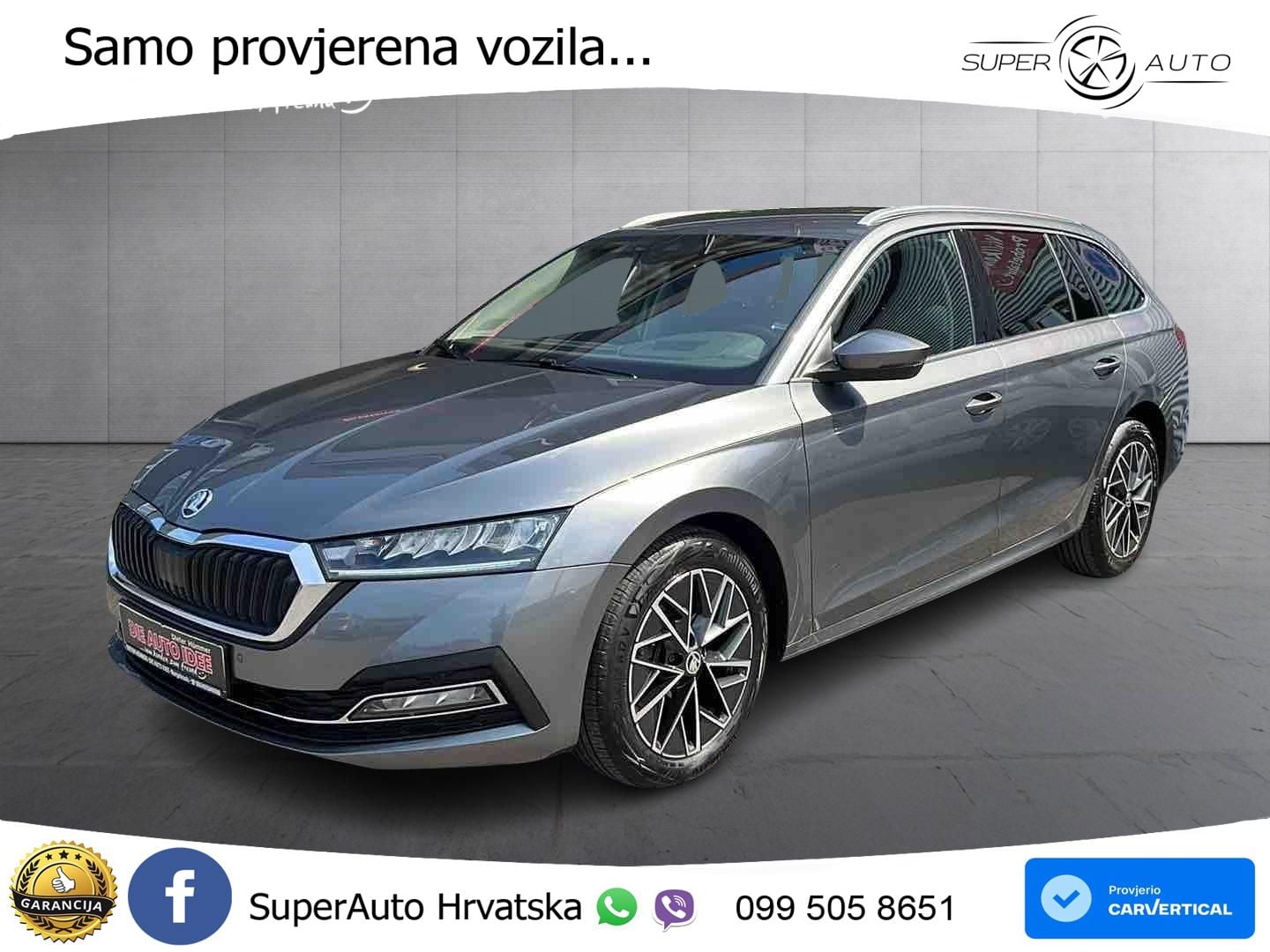 Škoda Octavia Combi 2.0 TDI (150 KS) DSG LED+GR SJED+ACC