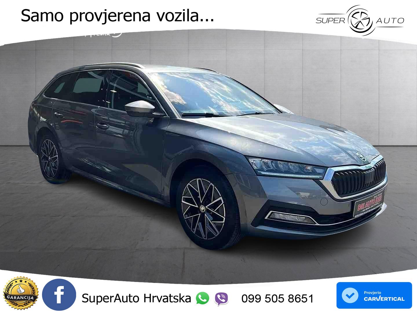 Škoda Octavia Combi 2.0 TDI (150 KS) DSG LED+GR SJED+ACC