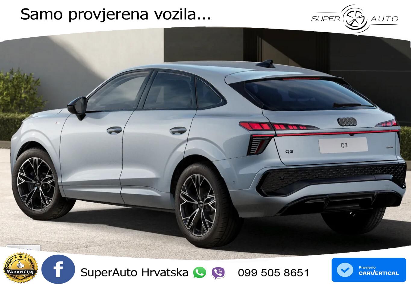 Audi Q3 III Sportback 2.0 TFSI (265 KS) quattro S tronic LED+GR SJED+ACC