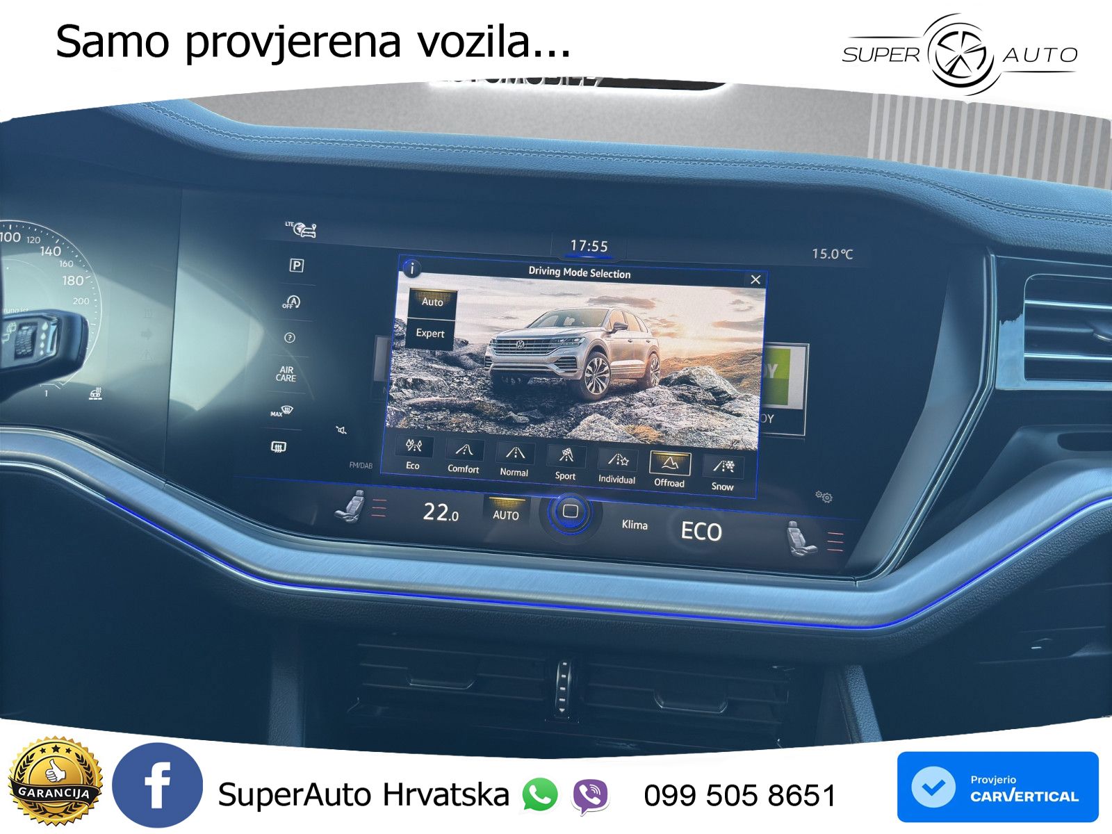 Volkswagen Touareg 3.0 V6 TDI (286 KS) 4MOTION Tiptronic ZRAČNI+ACC+4xGR SJED+KAM