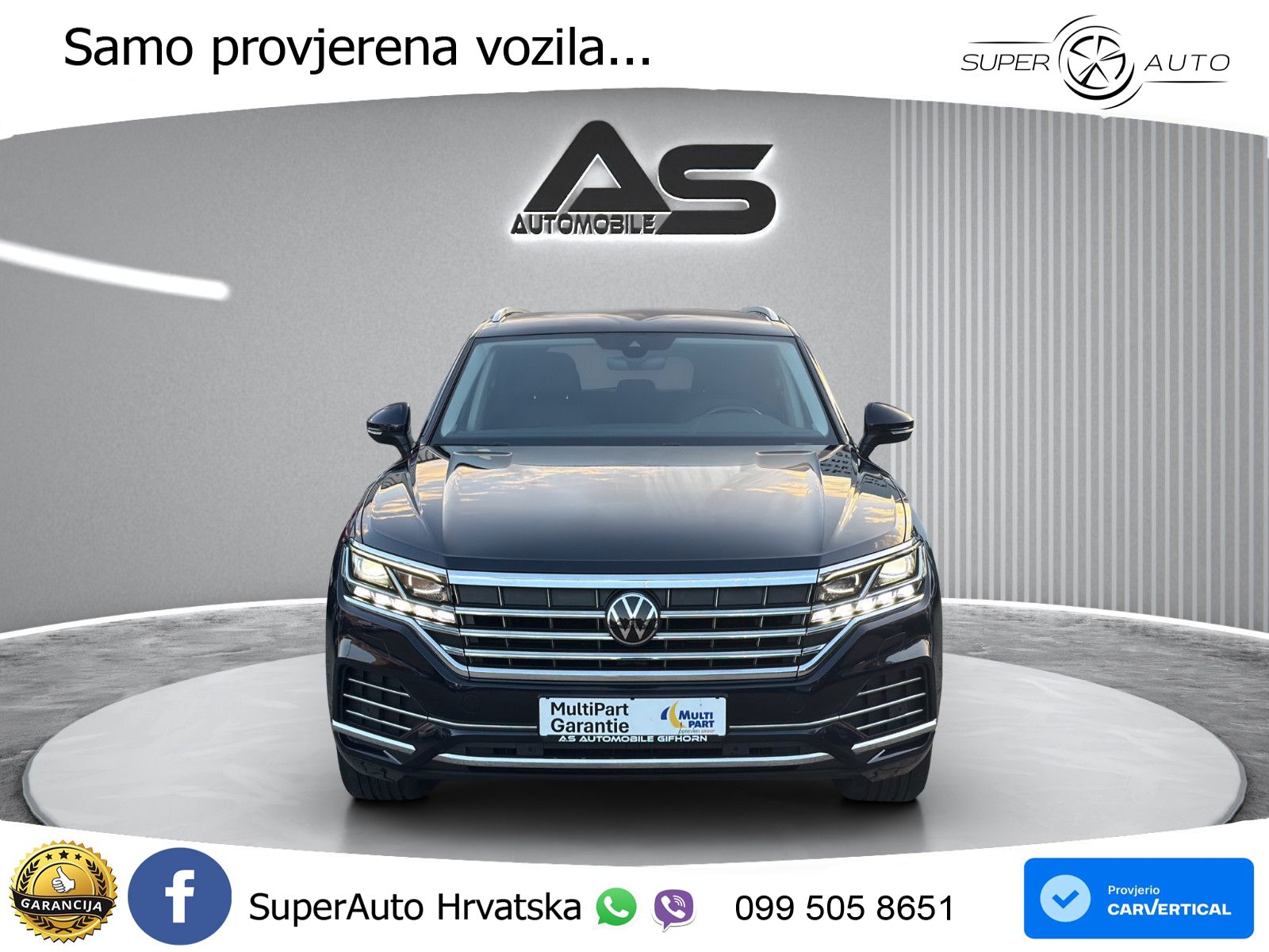 Volkswagen Touareg 3.0 V6 TDI (286 KS) 4MOTION Tiptronic ZRAČNI+ACC+4xGR SJED+KAM