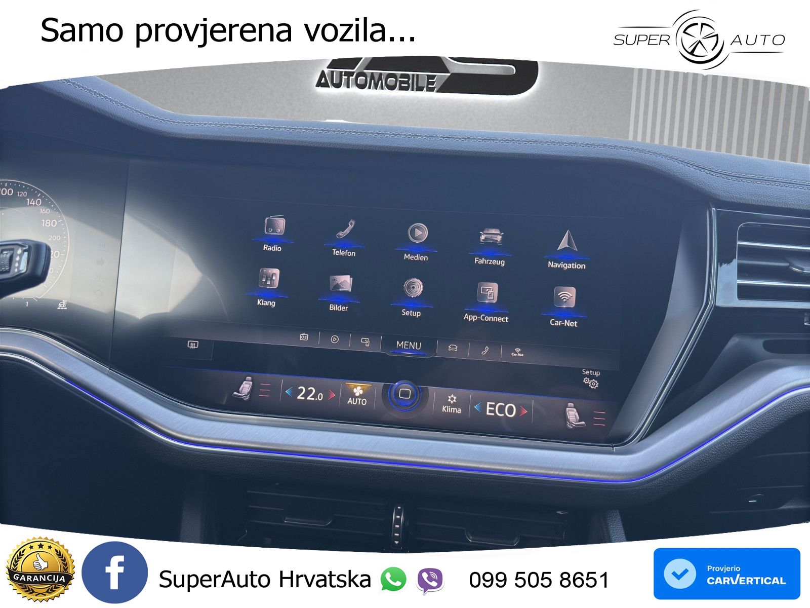 Volkswagen Touareg 3.0 V6 TDI (286 KS) 4MOTION Tiptronic ZRAČNI+ACC+4xGR SJED+KAM