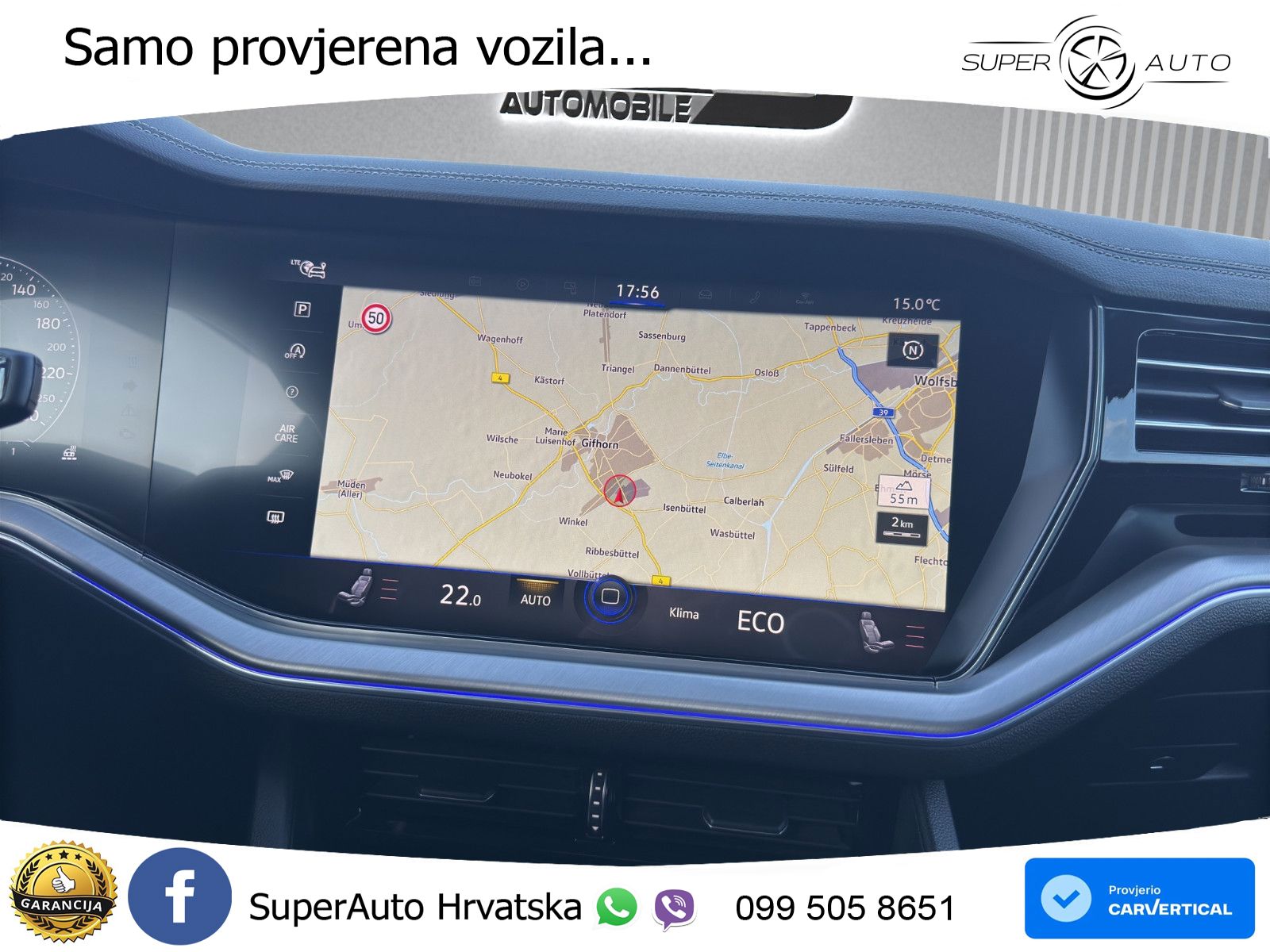Volkswagen Touareg 3.0 V6 TDI (286 KS) 4MOTION Tiptronic ZRAČNI+ACC+4xGR SJED+KAM