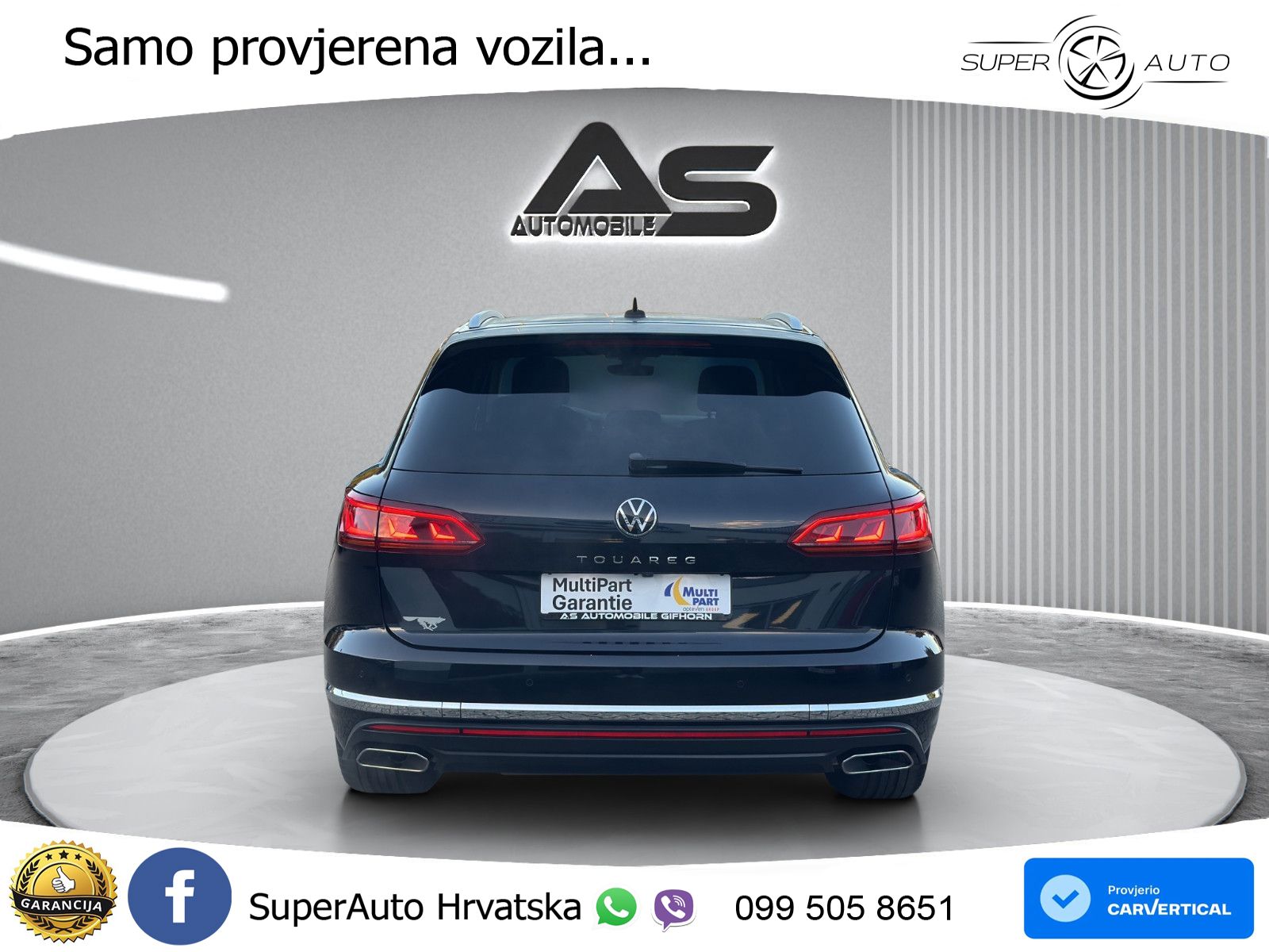Volkswagen Touareg 3.0 V6 TDI (286 KS) 4MOTION Tiptronic ZRAČNI+ACC+4xGR SJED+KAM