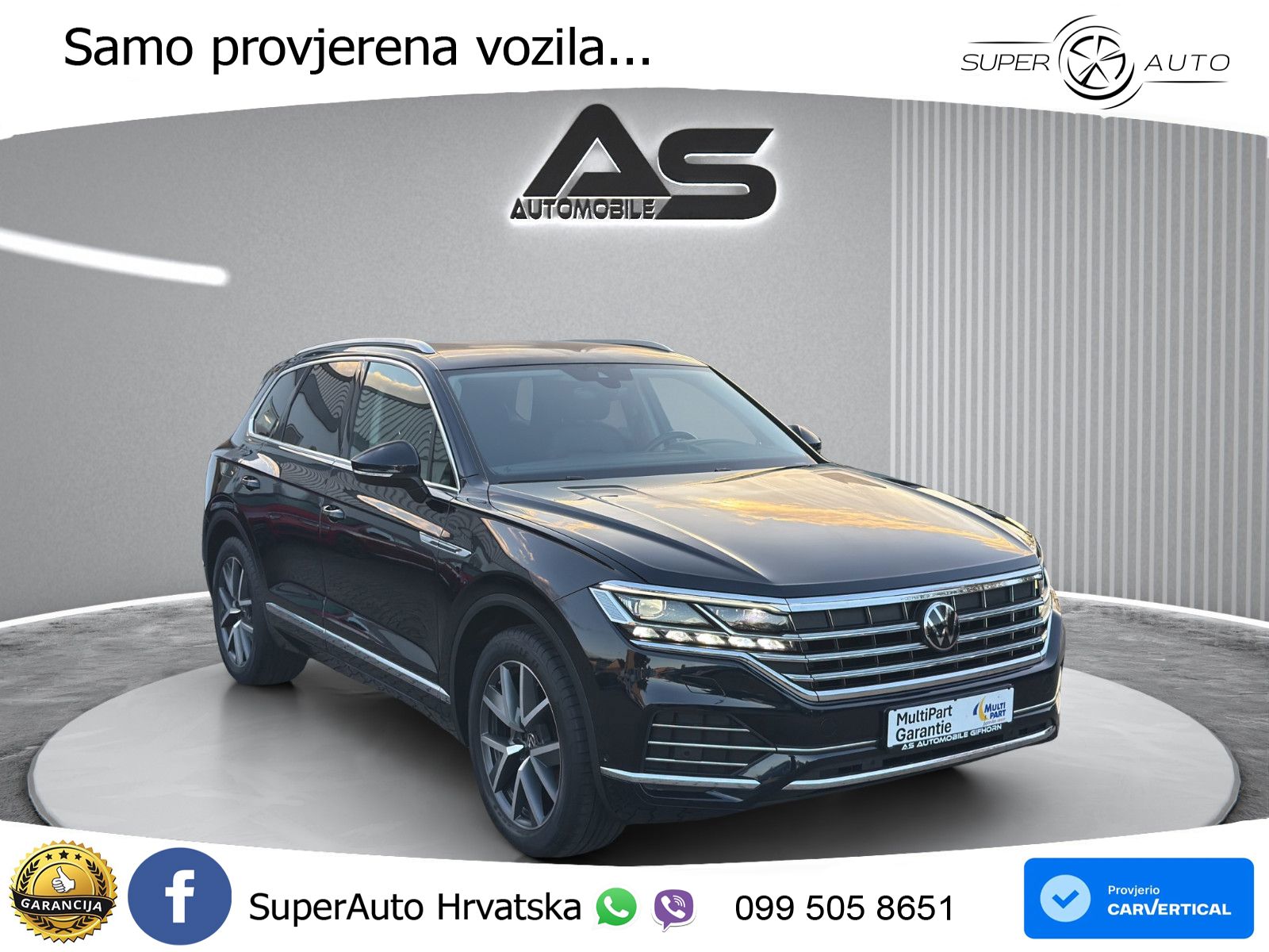 Volkswagen Touareg 3.0 V6 TDI (286 KS) 4MOTION Tiptronic ZRAČNI+ACC+4xGR SJED+KAM