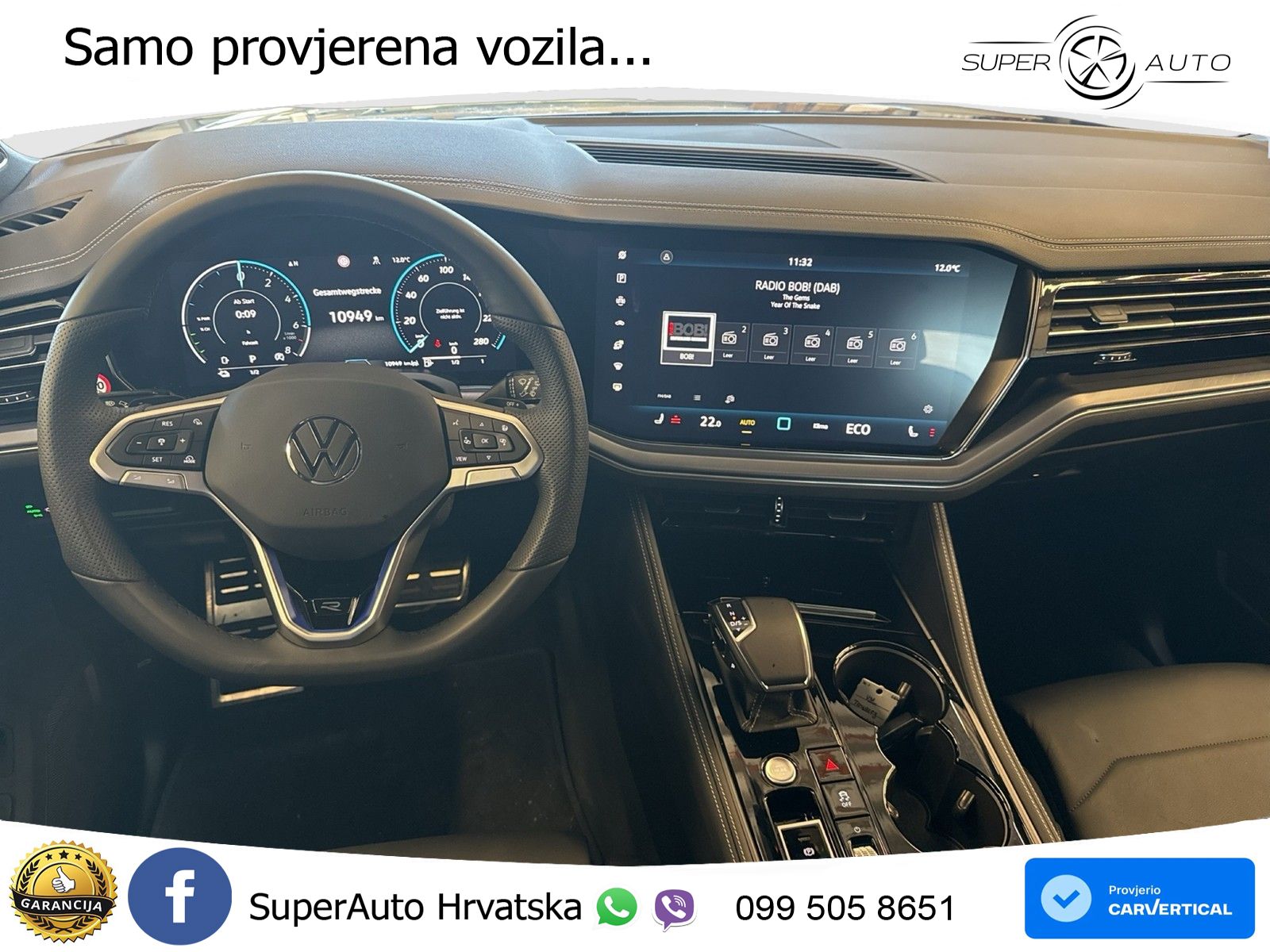 Volkswagen Touareg R 3.0 V6 TFSI (462 KS) 4MOTION Tiptronic ZRAČNI+ACC+GR SJED+KAM+PANO