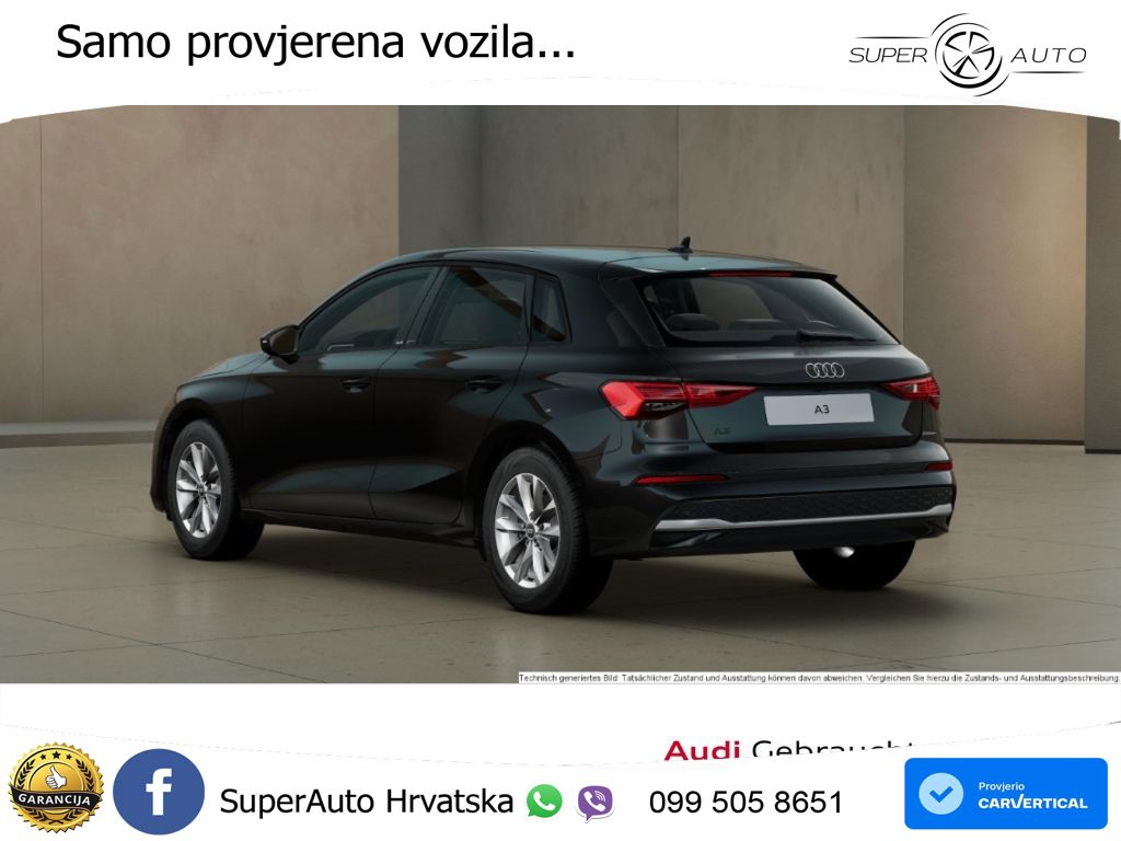 Audi A3 Sportback 30 TFSI (116 KS) Mild Hybrid S tronic