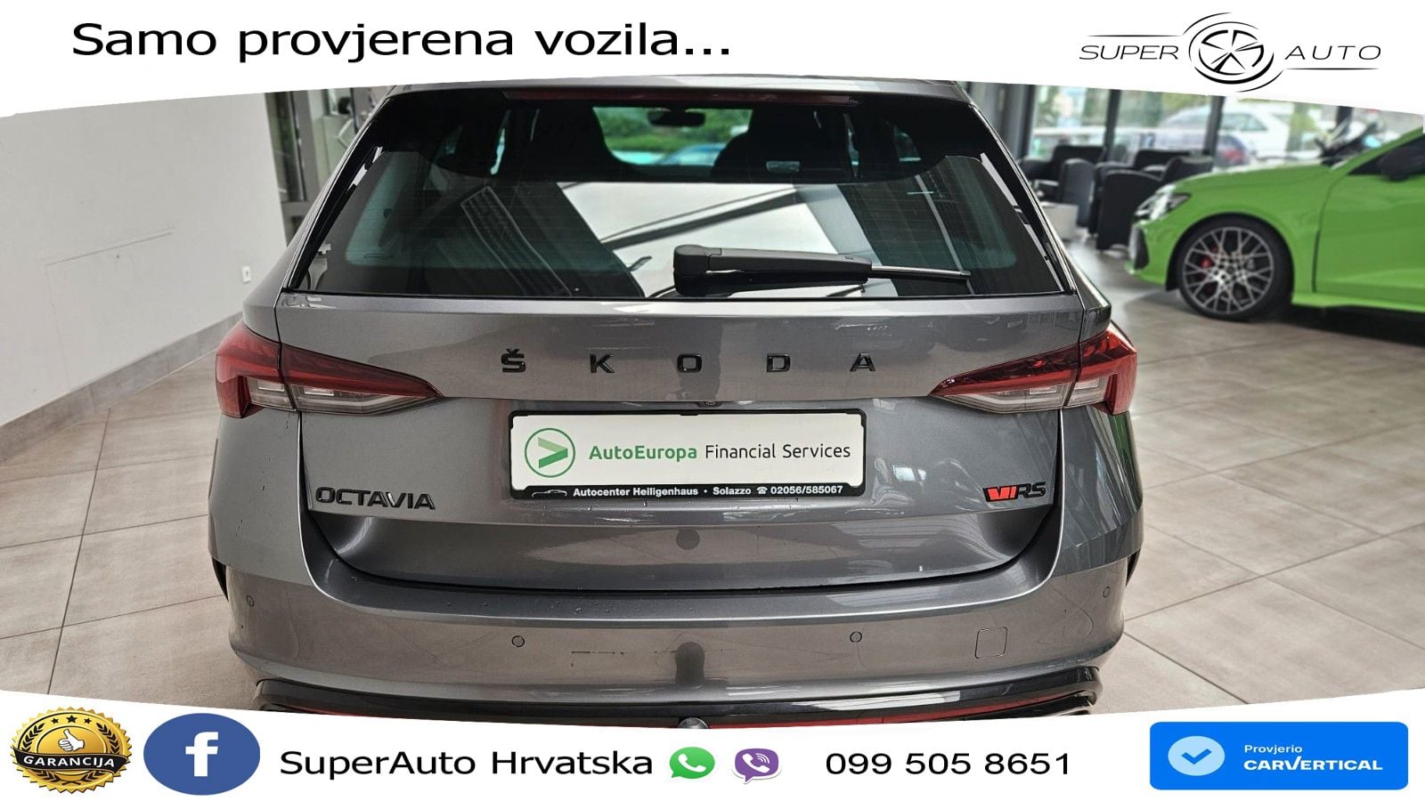 Škoda Octavia Combi RS 2.0 TDI (200 KS) DSG LED+GR SJED+ACC