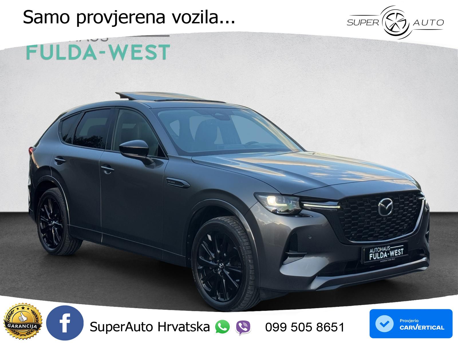Mazda CX-60 3.3 e-Skyactiv D (254 KS) AWD Automatic LED+GR SJED+ACC