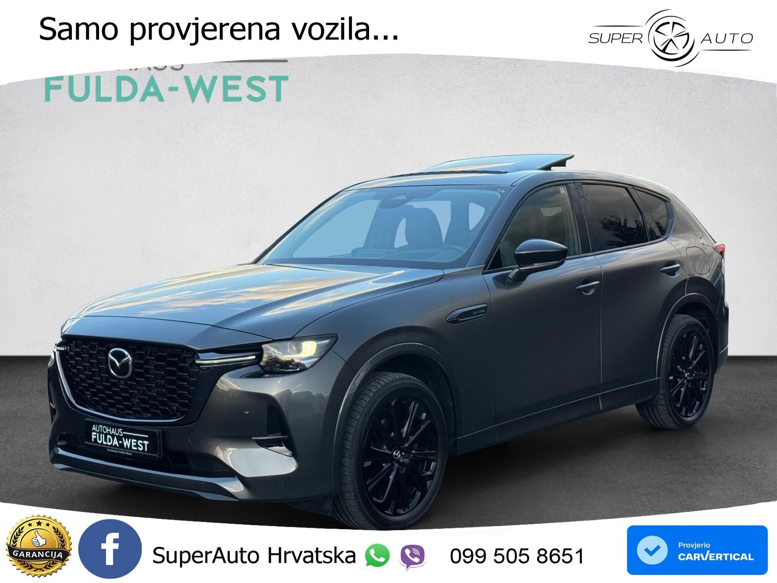 Mazda CX-60 3.3 e-Skyactiv D (254 KS) AWD Automatic LED+GR SJED+ACC